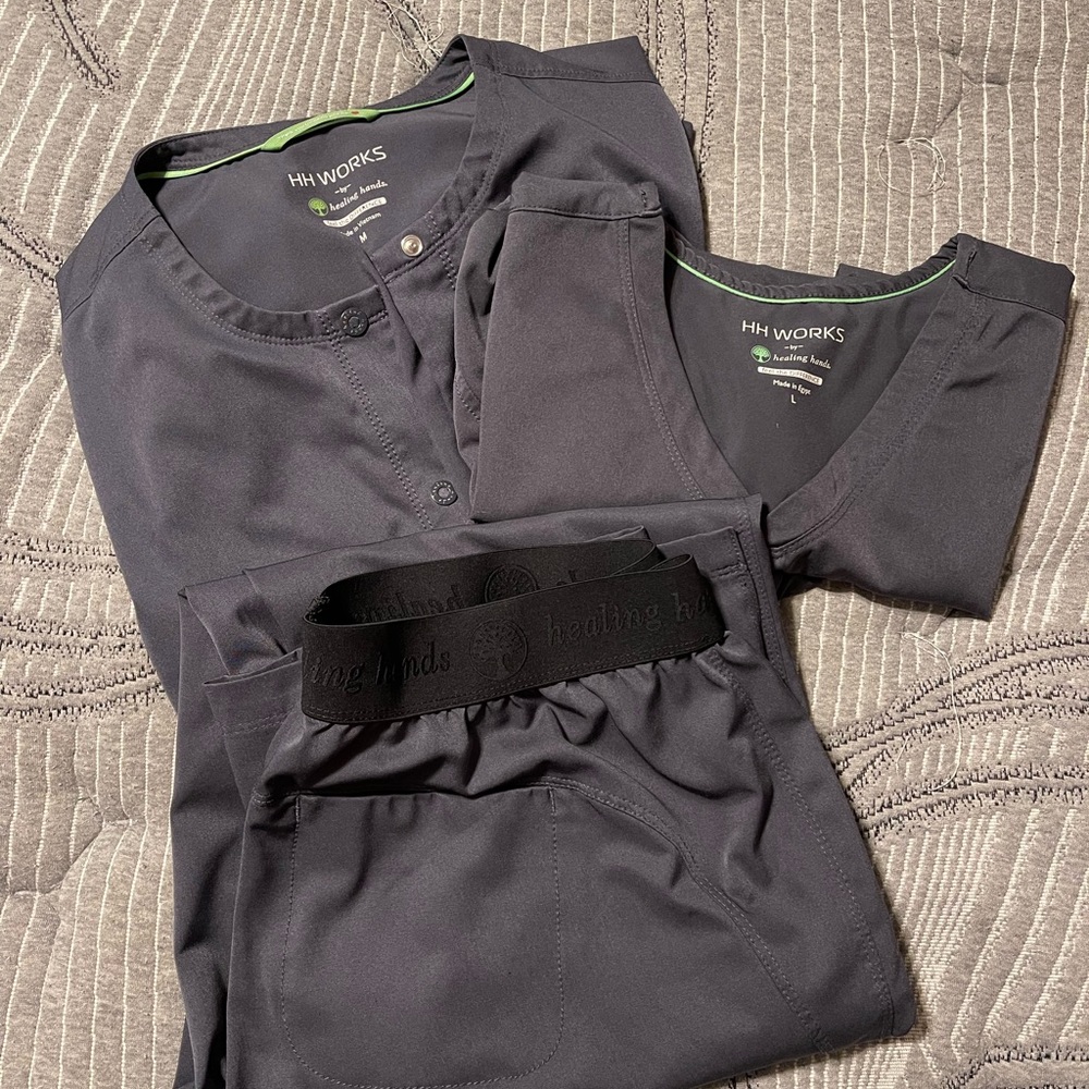 HH Works scrub set gray